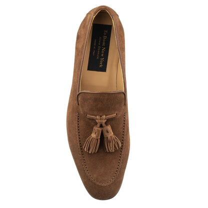 Calistoga Brown Suede Tassel Loafer - To Boot New York