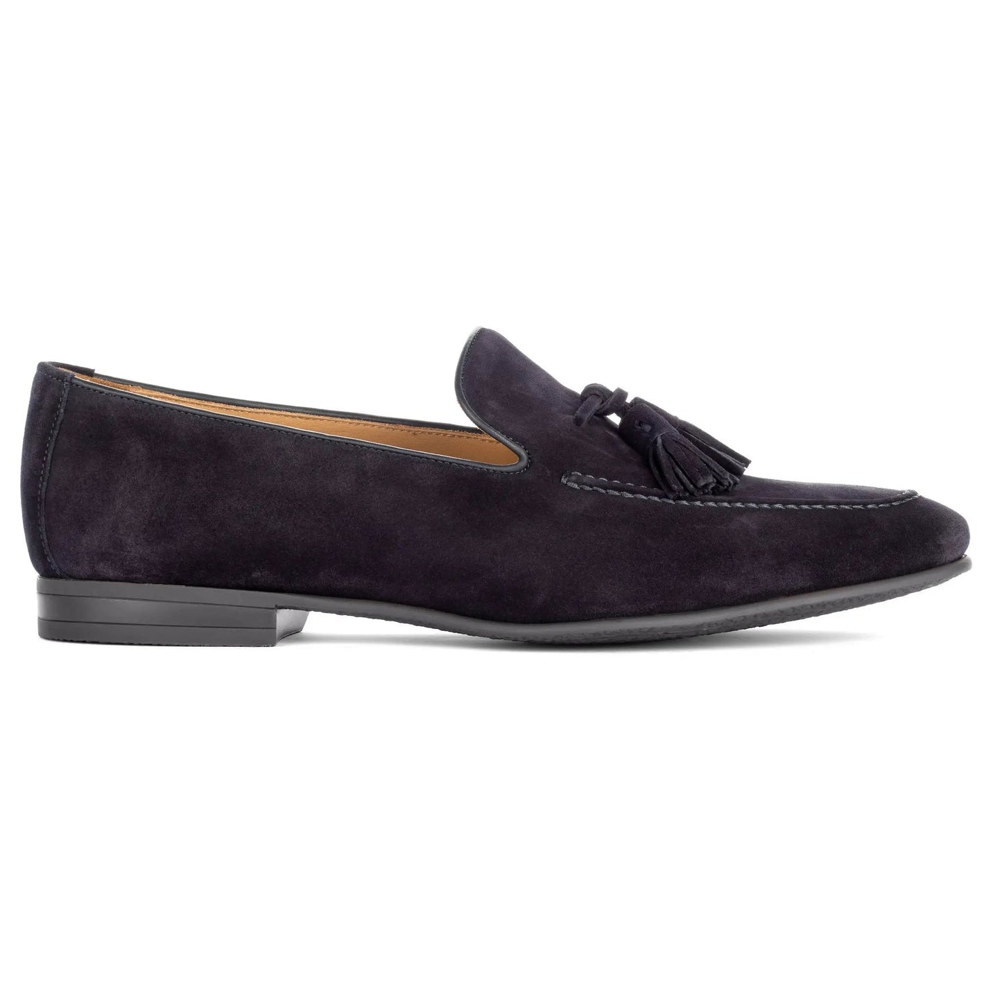Calistoga Navy Blue Suede Tassel Loafer - To Boot New York