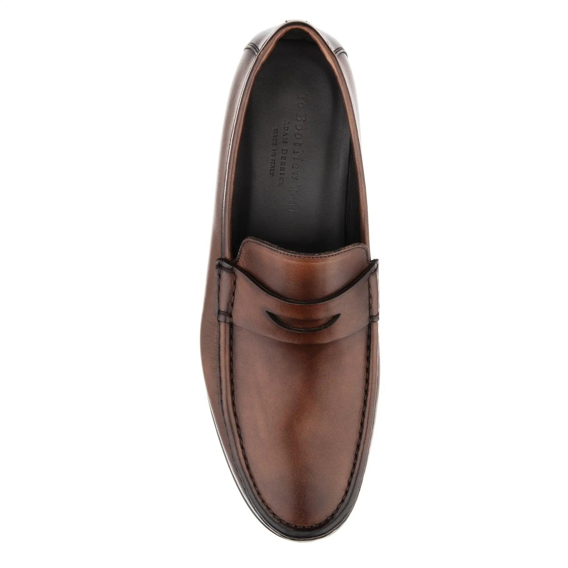 Clapton Burnished Brown Calf Penny Loafer - To Boot New York