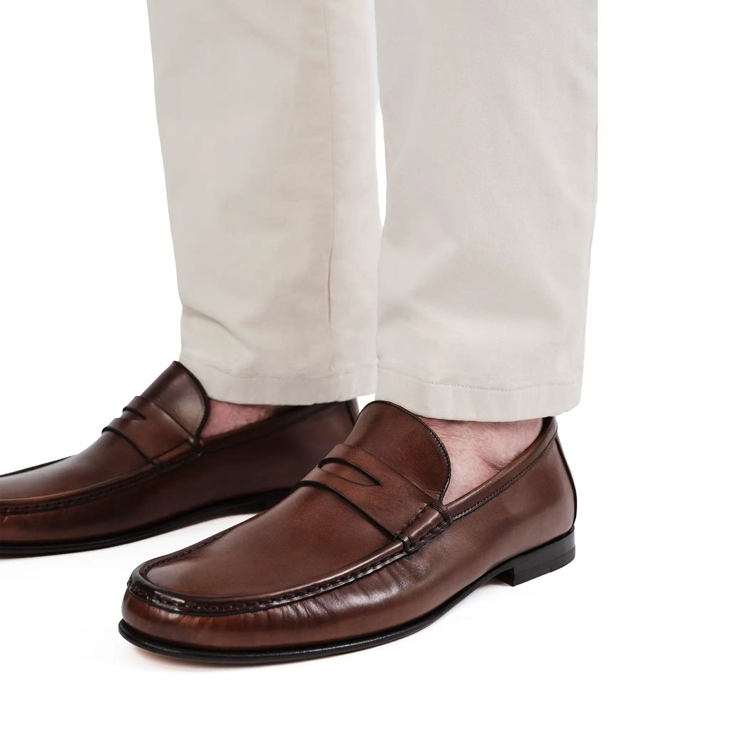 Clapton Burnished Brown Calf Penny Loafer - To Boot New York