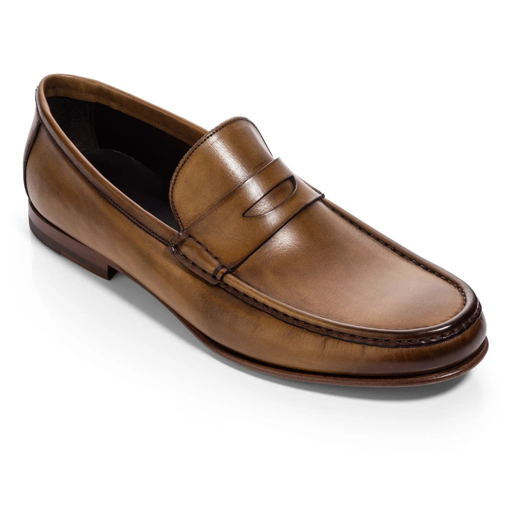 Clapton Medium Tan Calf Penny Loafer - To Boot New York