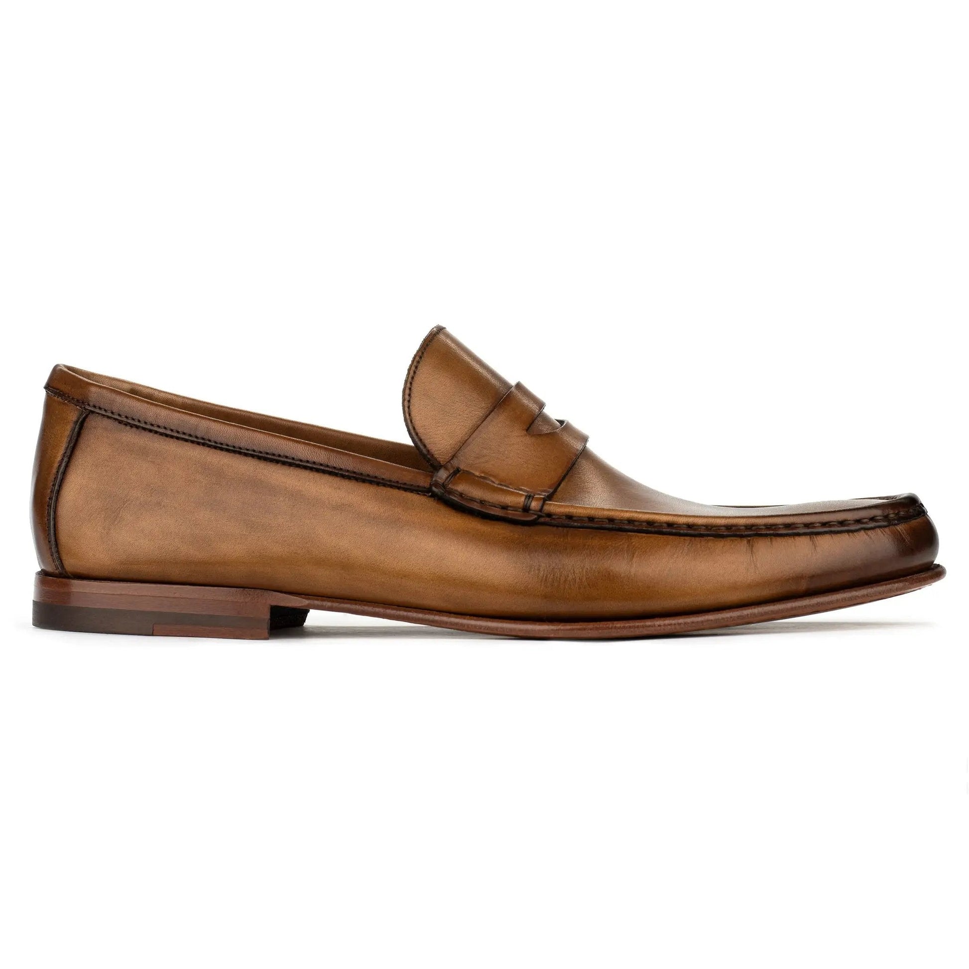 Clapton Medium Tan Calf Penny Loafer - To Boot New York