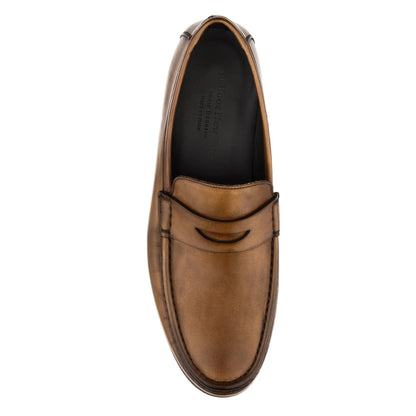 Clapton Medium Tan Calf Penny Loafer - To Boot New York