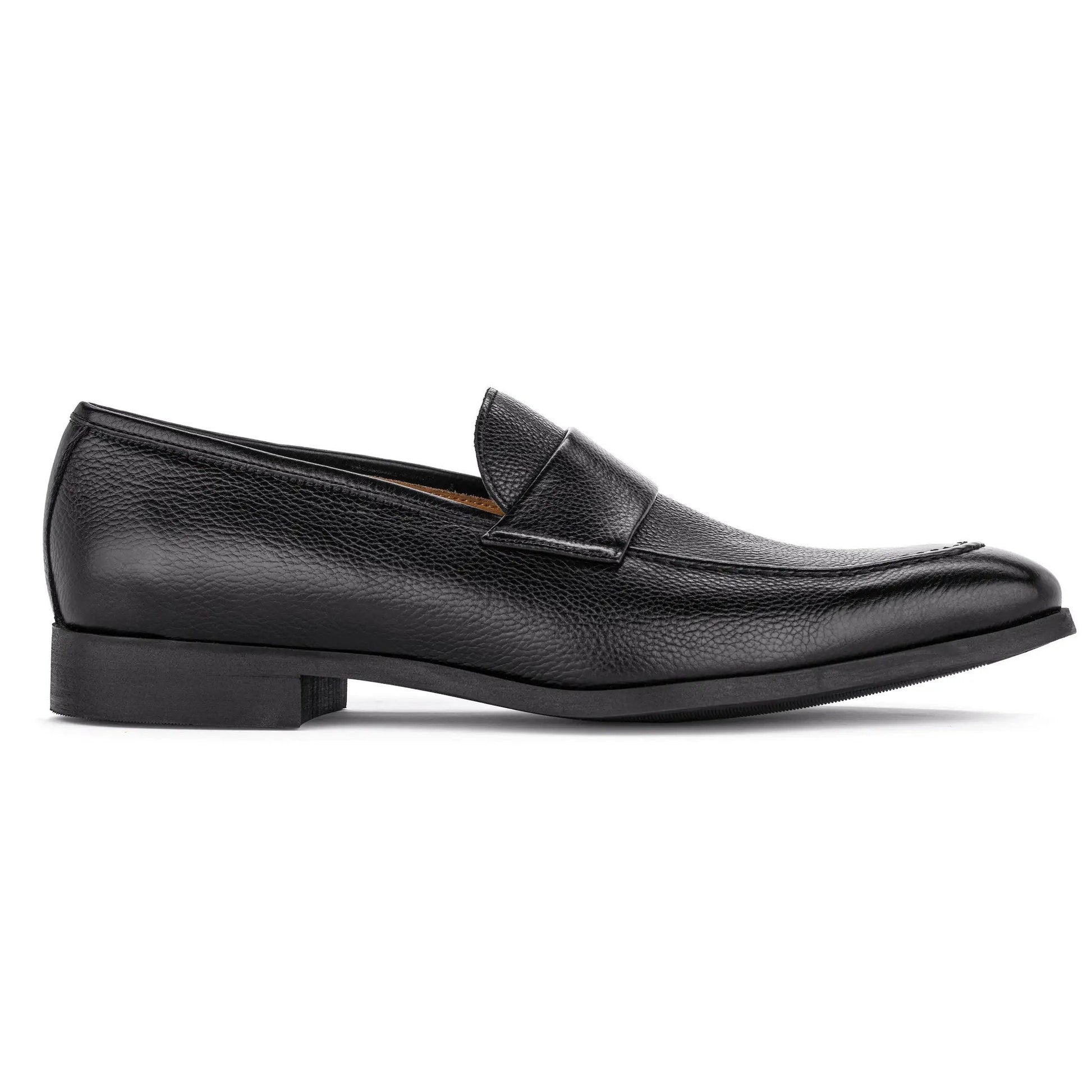 Edward Black Grained Calf Saddle Strap Loafer - To Boot New York