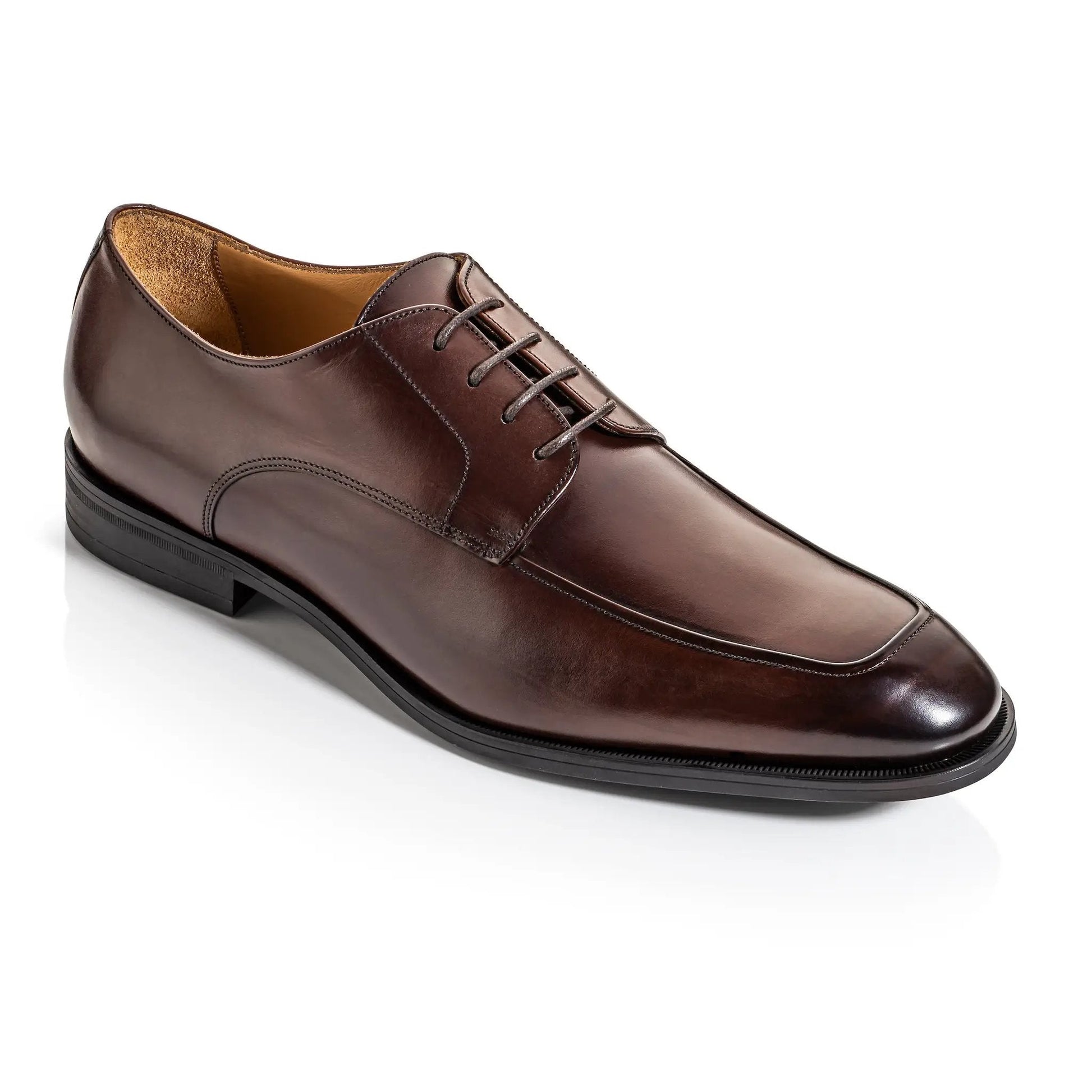Dimitri Burnished Brown Leather Derby Oxford - To Boot New York