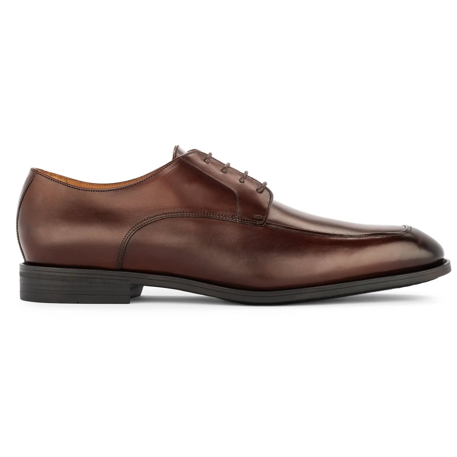Dimitri Burnished Brown Leather Derby Oxford - To Boot New York