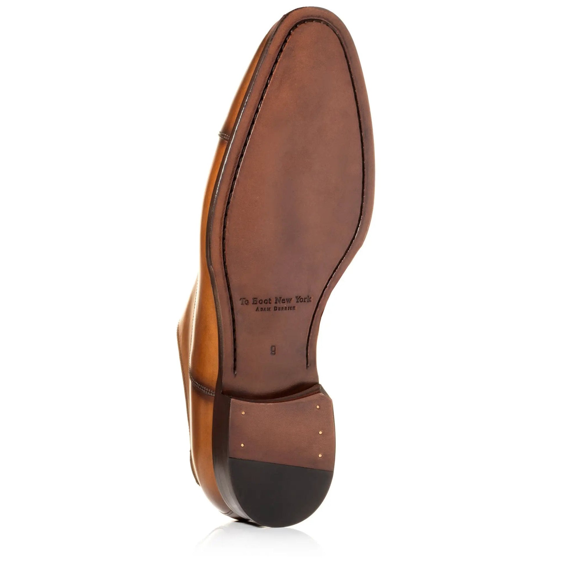 Frankie Tobacco Calf Leather Cap Toe Balmoral - To Boot New York