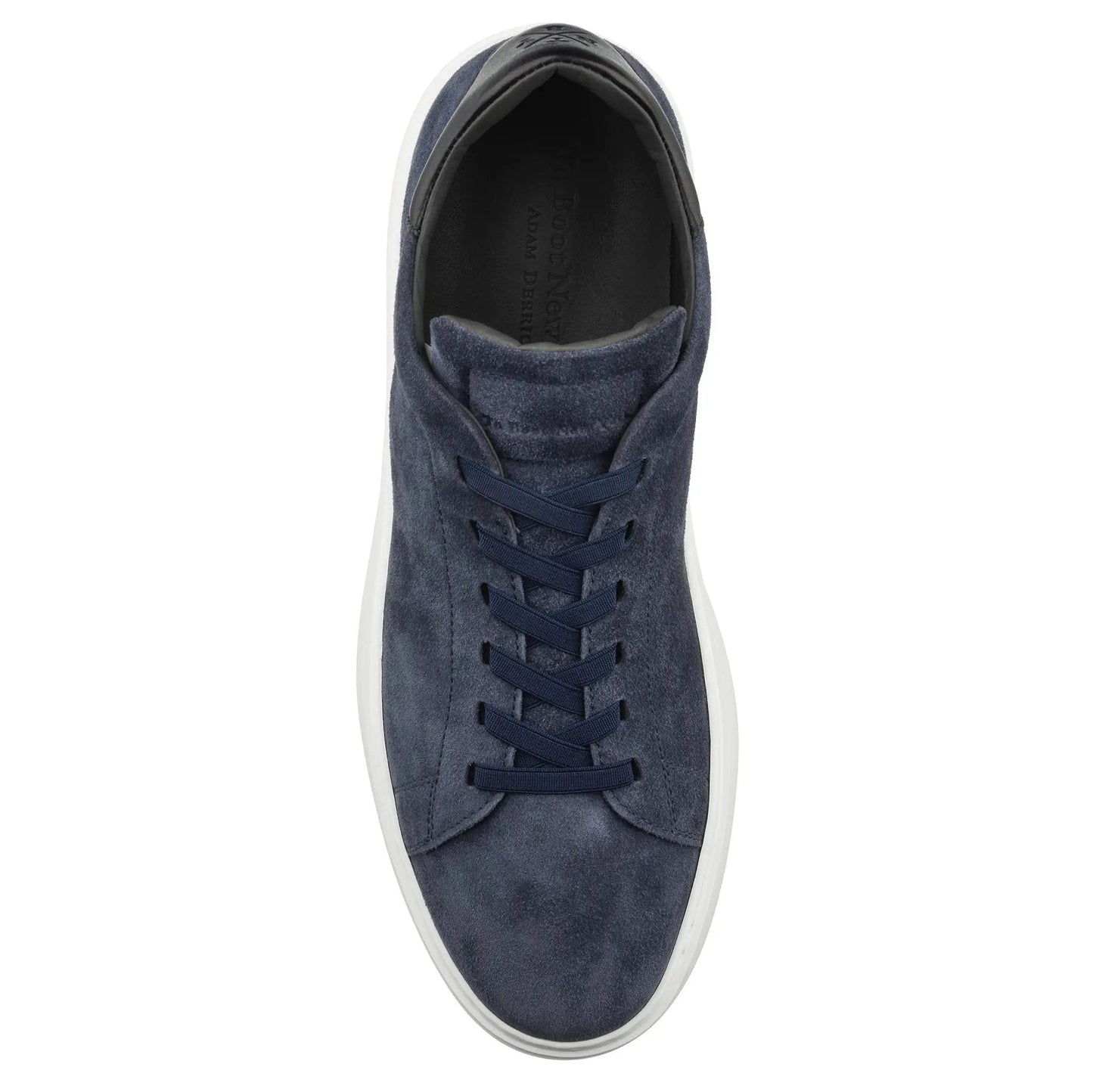 James Blue Suede Stretch Lace Luxury Low-Top Sneaker - To Boot New York