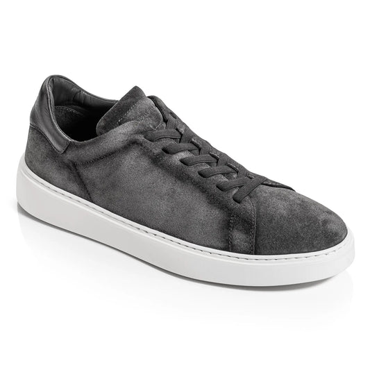 James Grey Aero Suede Stretch Lace Luxury Low-Top Sneaker - To Boot New York