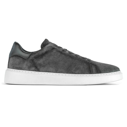 James Grey Aero Suede Stretch Lace Luxury Low-Top Sneaker - To Boot New York