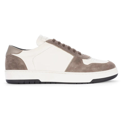 Lennon White/Chocolate/Taupe Court Sneaker - To Boot New York