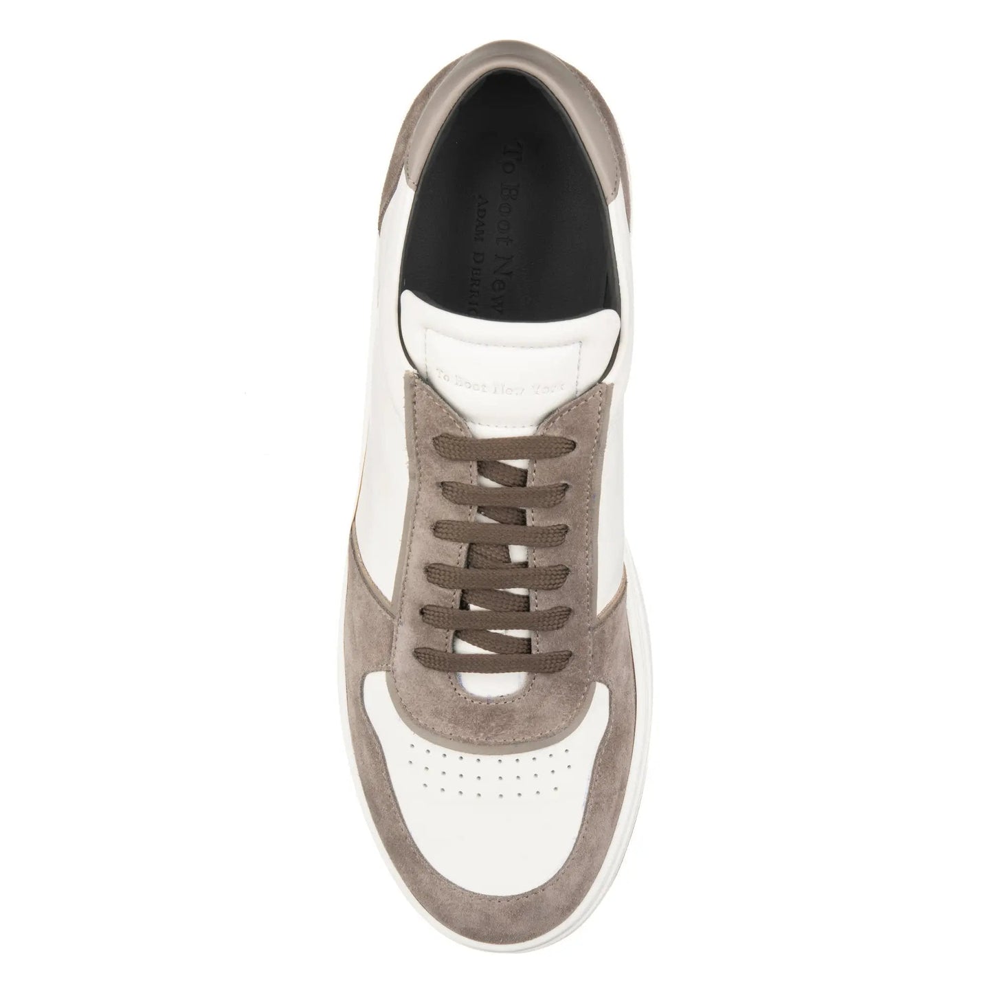 Lennon White/Chocolate/Taupe Court Sneaker - To Boot New York