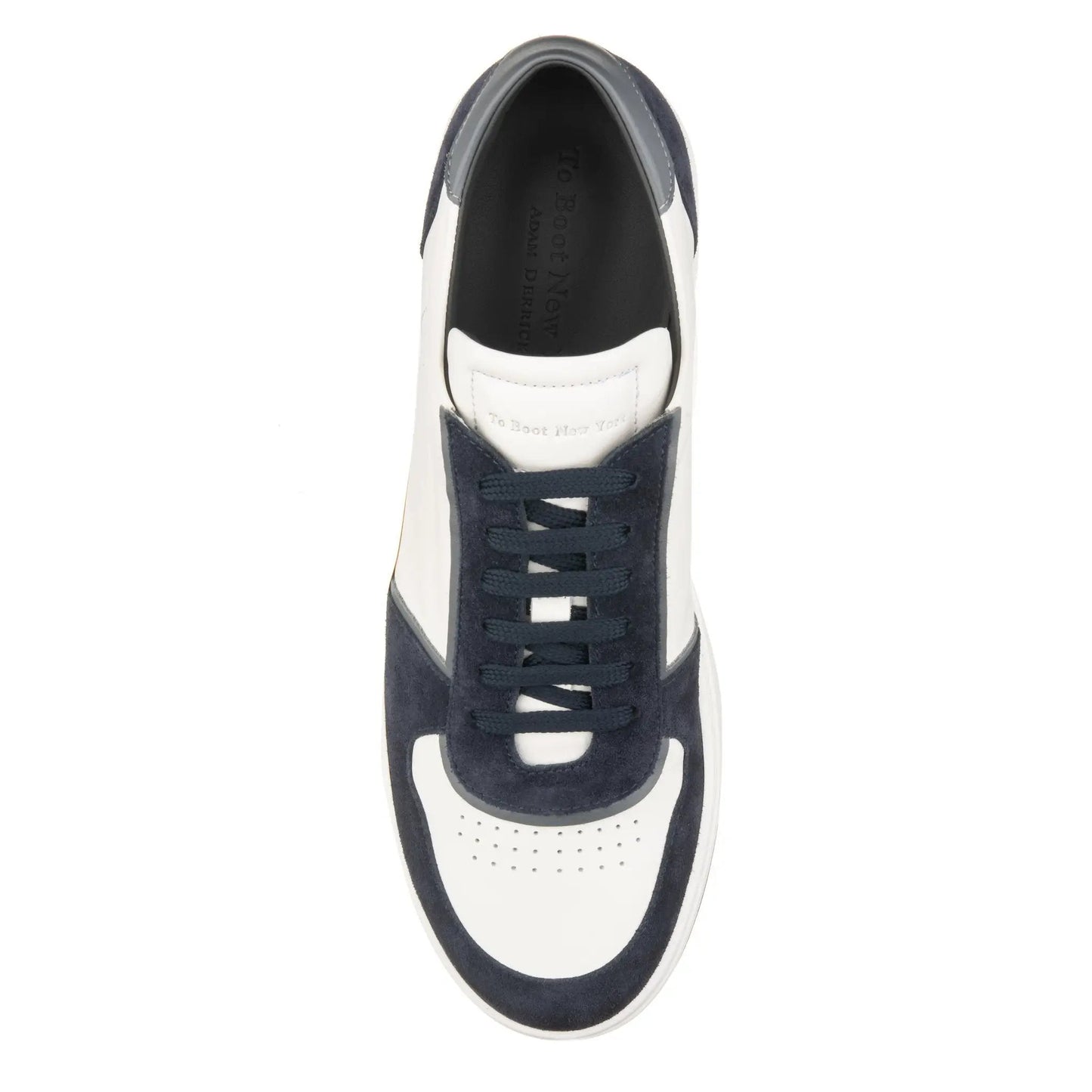 Lennon White/Navy/Grey Court Sneaker - To Boot New York