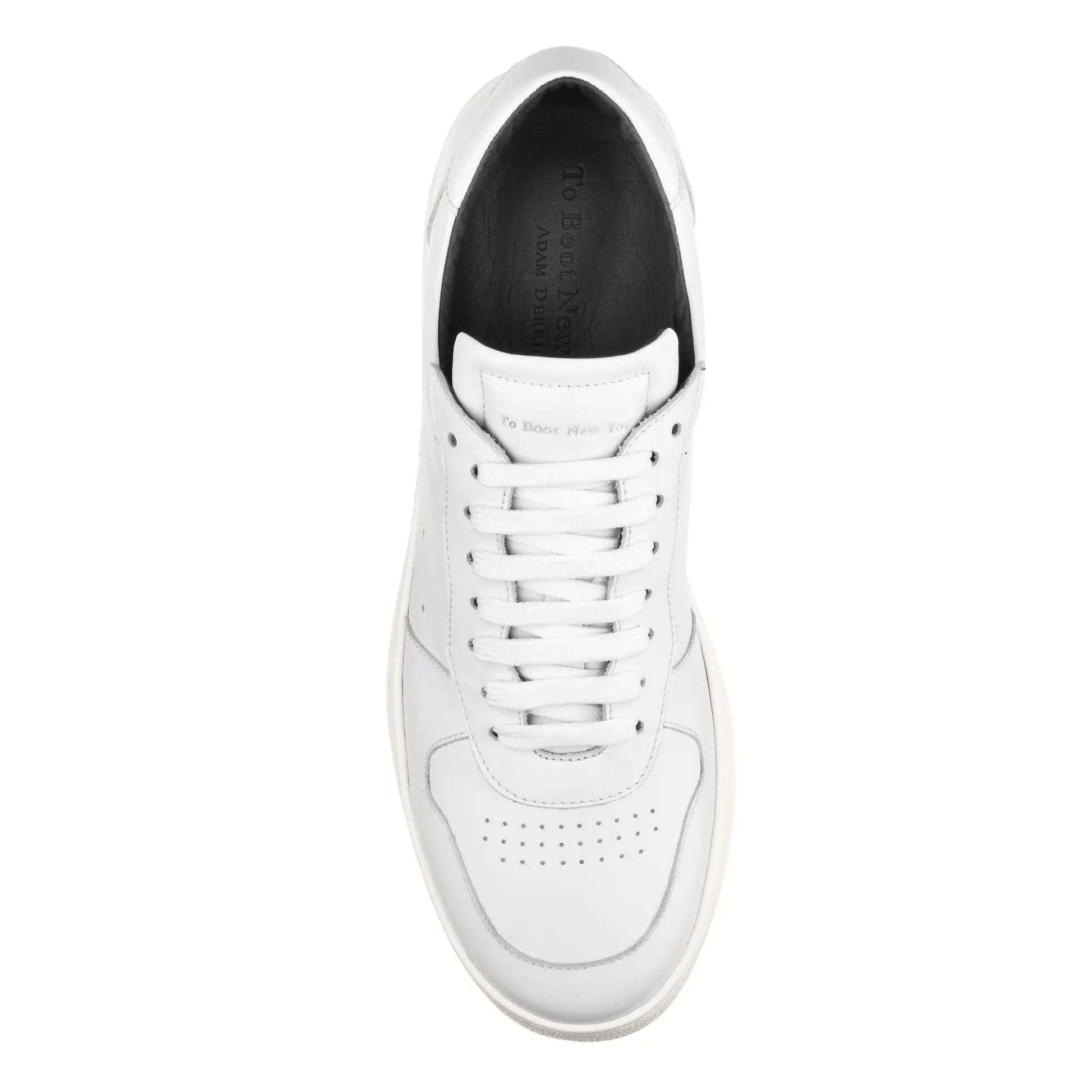 Middleton All-White Calf Court Sneaker - To Boot New York