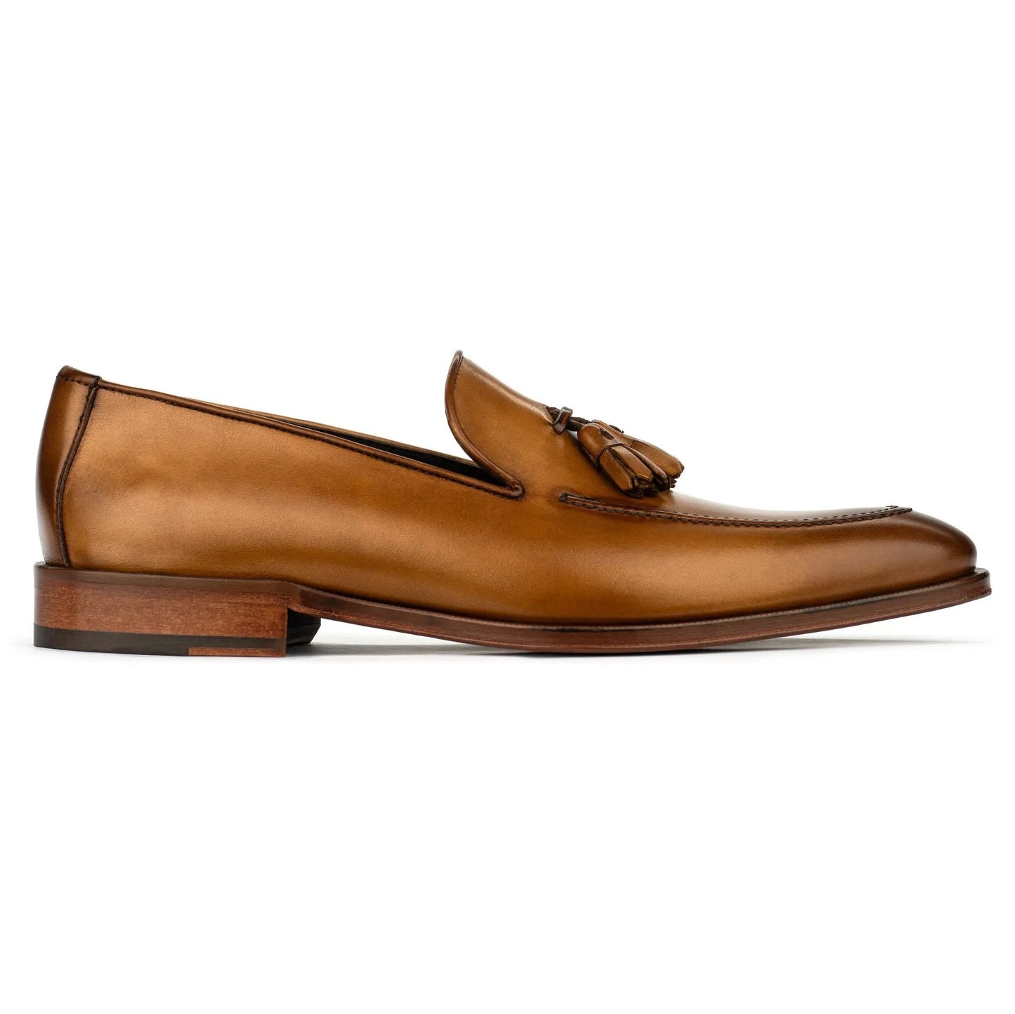 Maurizio Medium Tan Calf Tassel Loafer - To Boot New York