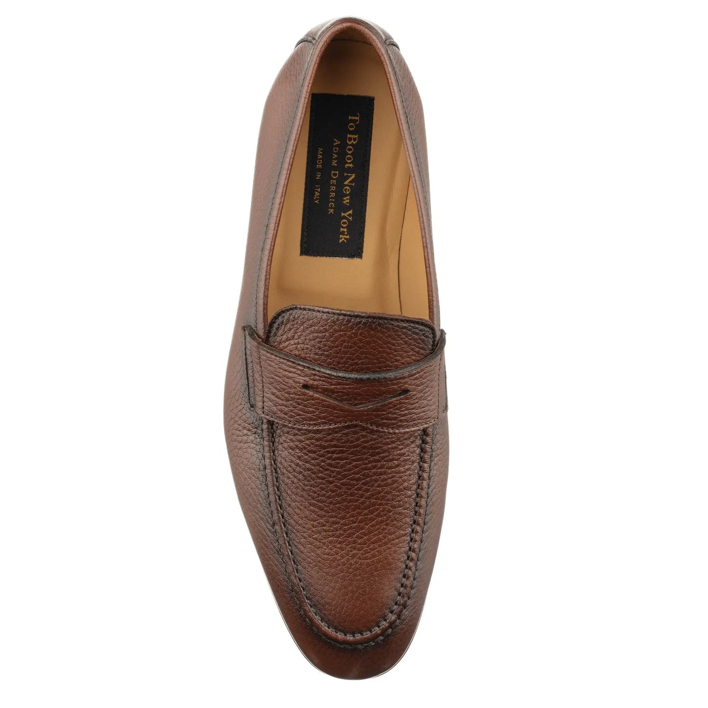 Merritt Brown Deerskin Leather Penny Loafer Slip-On - To Boot New York