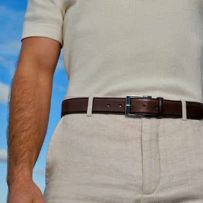 Dark Brown Calf Belt - To Boot New York