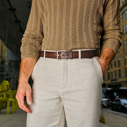 Dark Brown Jeans Belt - To Boot New York