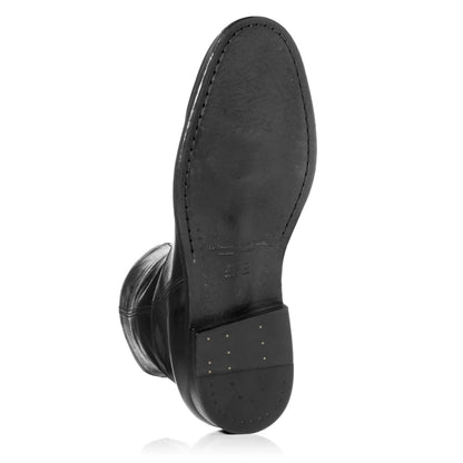 Nils Black Calf Leather Plain Toe Zip Boot - To Boot New York