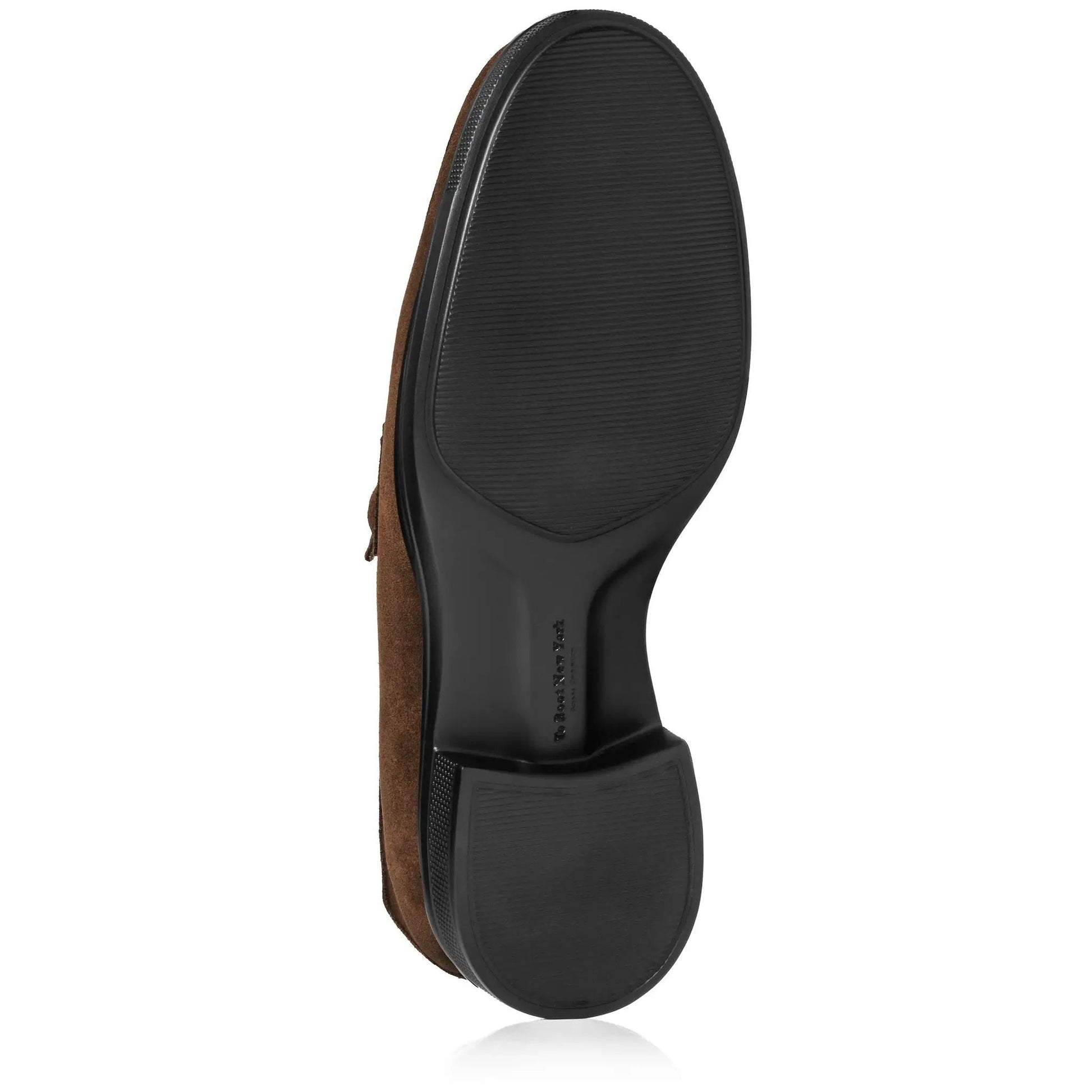 Joey Water-Repellent Mid Brown Suede Penny Loafer - To Boot New York