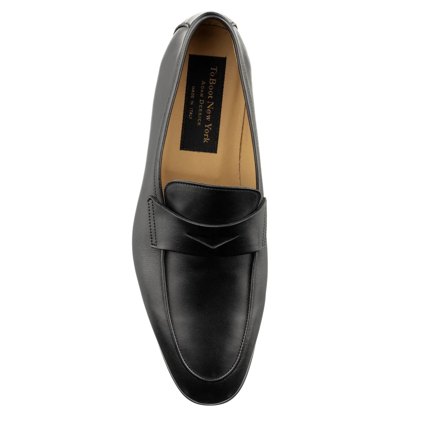 Keats Black Calf Slip-on Penny Loafer - To Boot New York