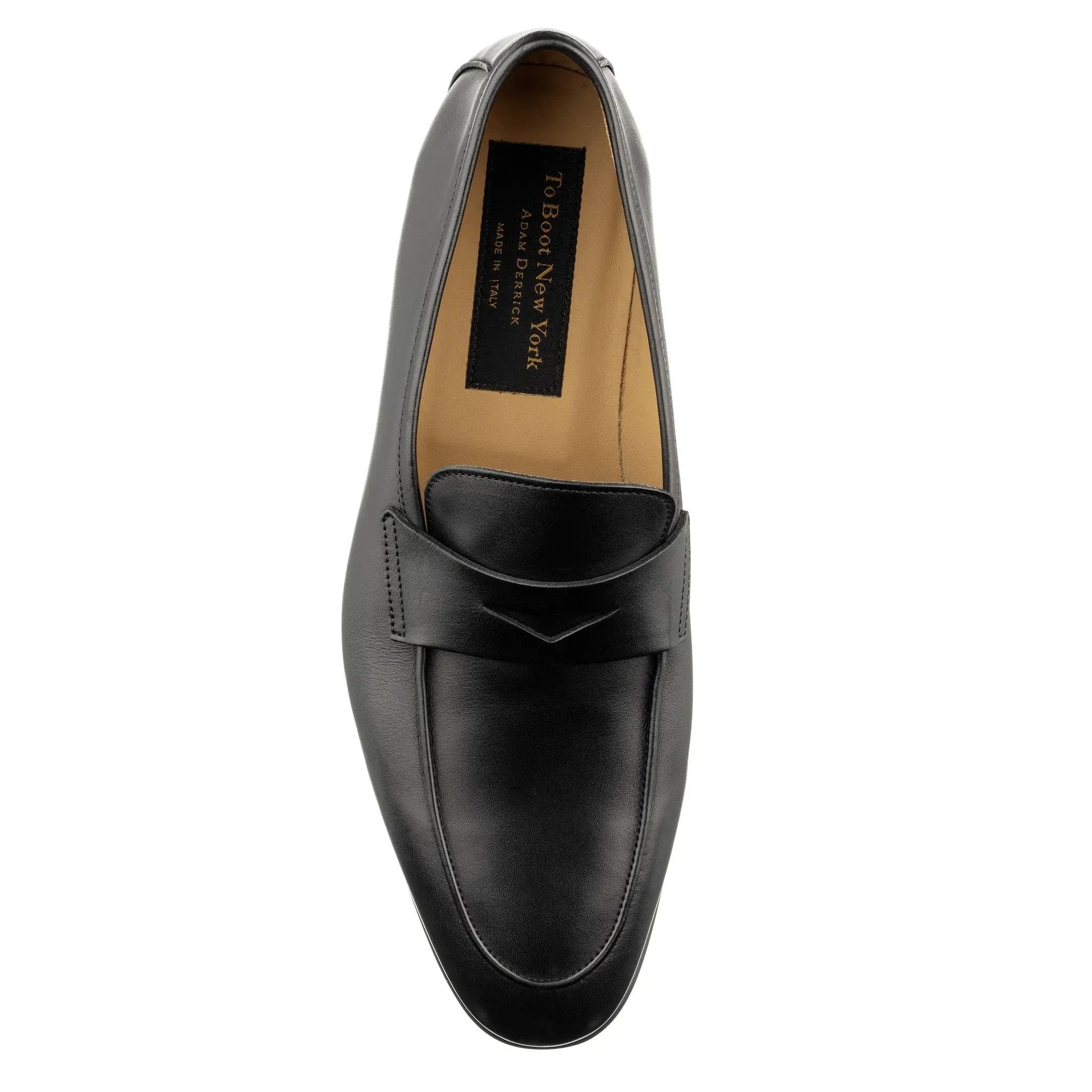 Keats Black Calf Slip-on Penny Loafer - To Boot New York