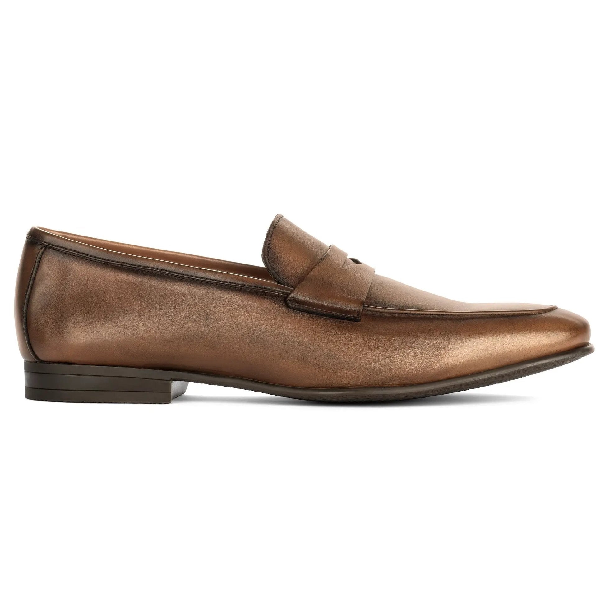Keats Cognac Calf Slip-on Penny Loafer - To Boot New York