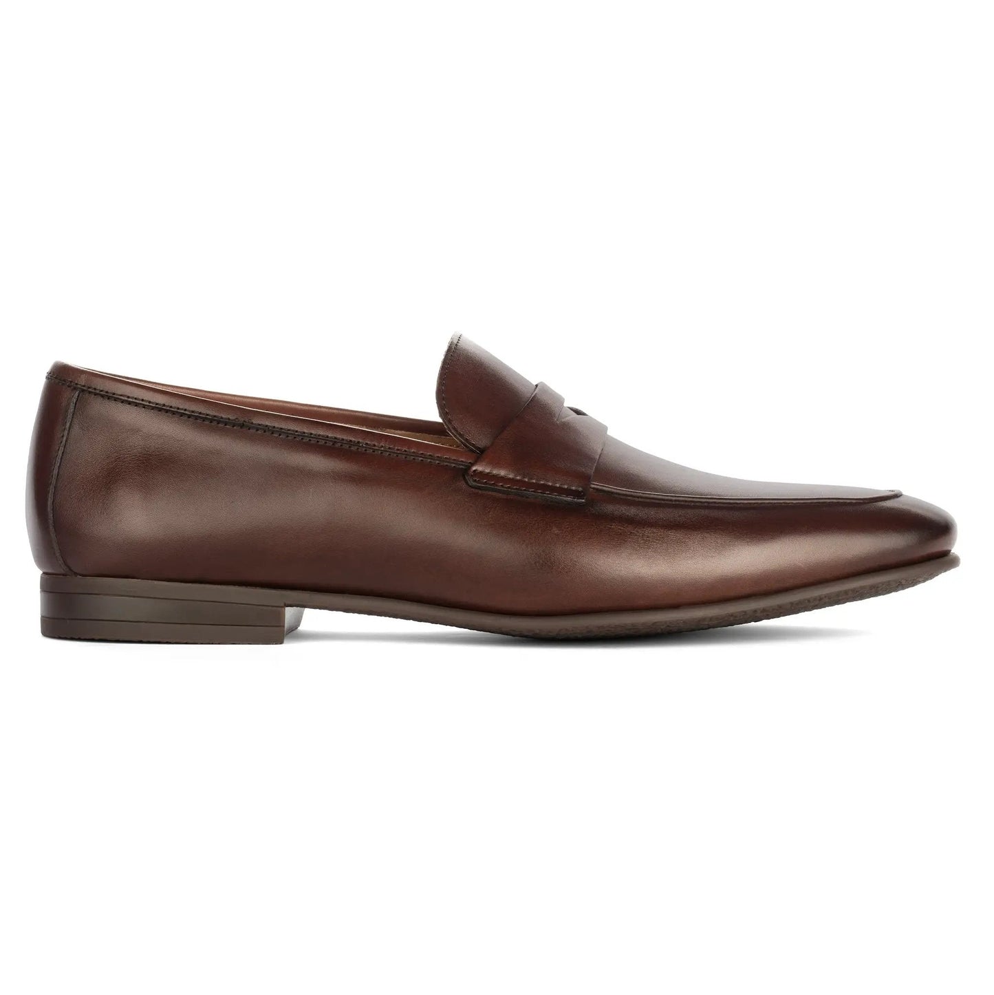 Keats Dark Brown Calf Slip-on Penny Loafer - To Boot New York