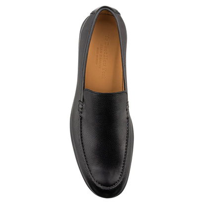 Kendall Black Pebble Grain Luxury Casual Loafer - To Boot New York