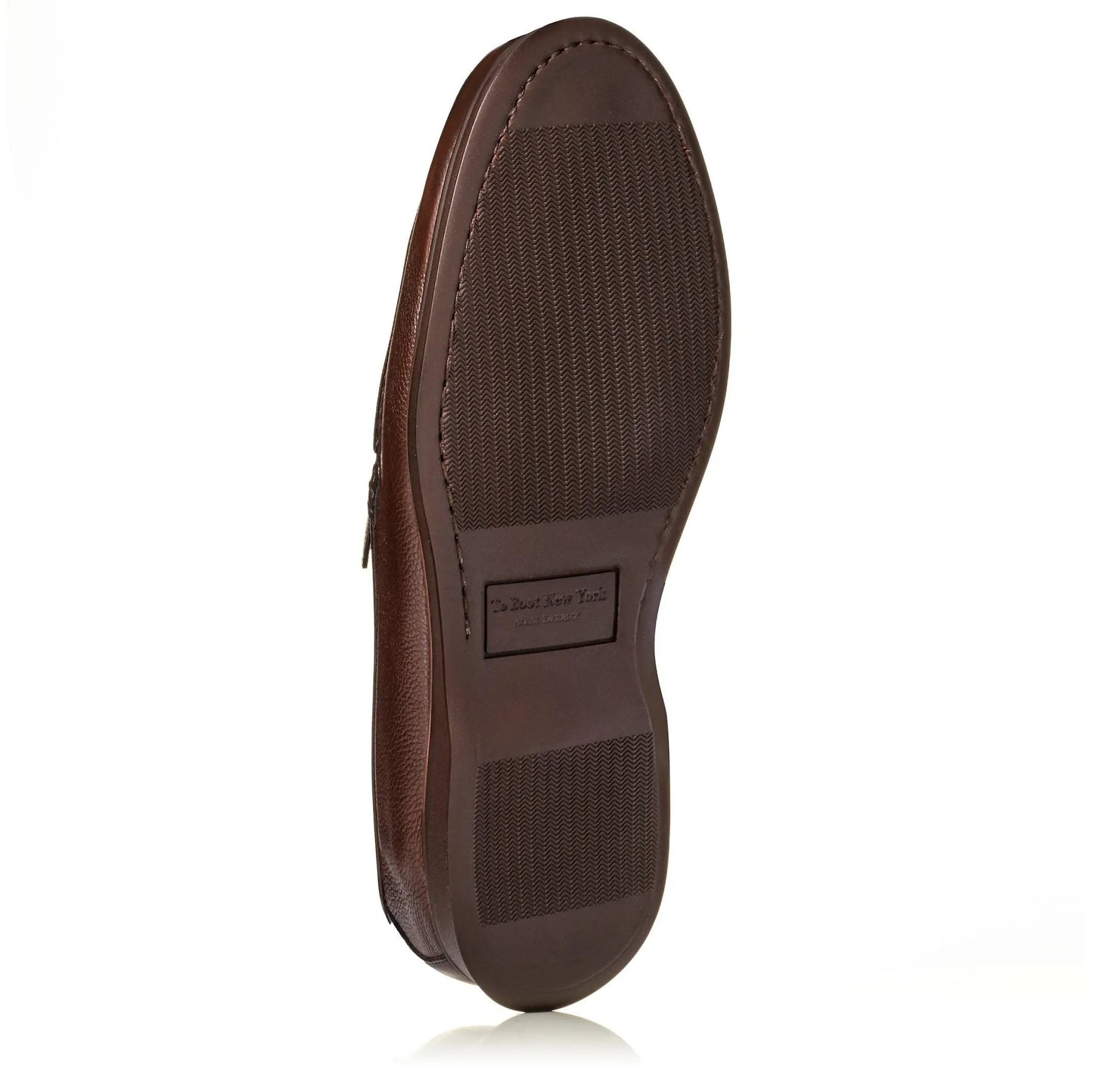 Kendall Brown Pebble Grain Luxury Casual Loafer - To Boot New York