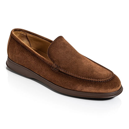 Kendall Mid Brown Aero Suede Luxury Casual Loafer - To Boot New York