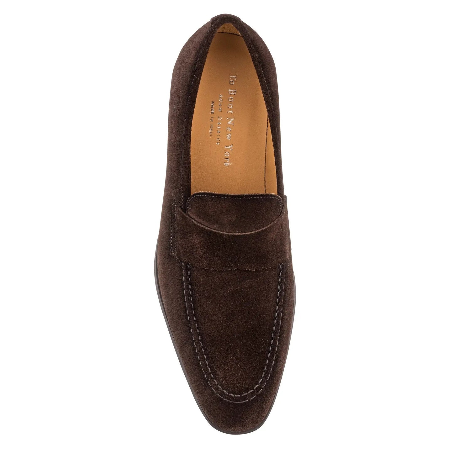 La Salle Brown Suede Saddle Strap Loafer - To Boot New York
