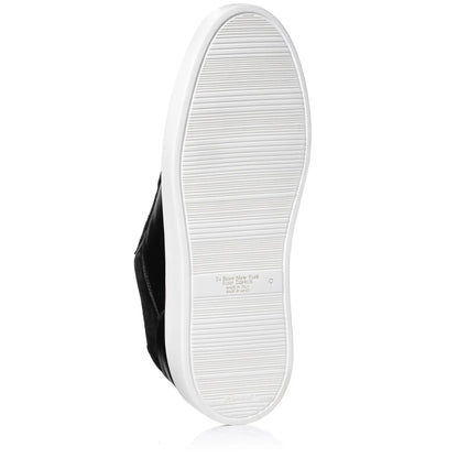Oakmont Black Leather & Suede Luxury Low-Top Sneakers - To Boot New York