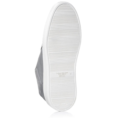 Oakmont Grey Leather & Suede Luxury Low-Top Sneakers - To Boot New York