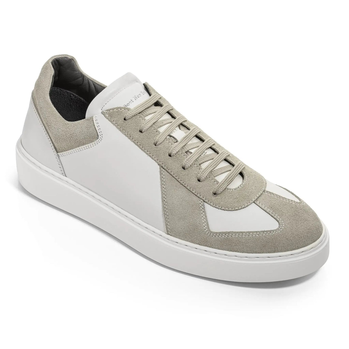 Oakmont White Leather & Suede Luxury Low-Top Sneakers - To Boot New York