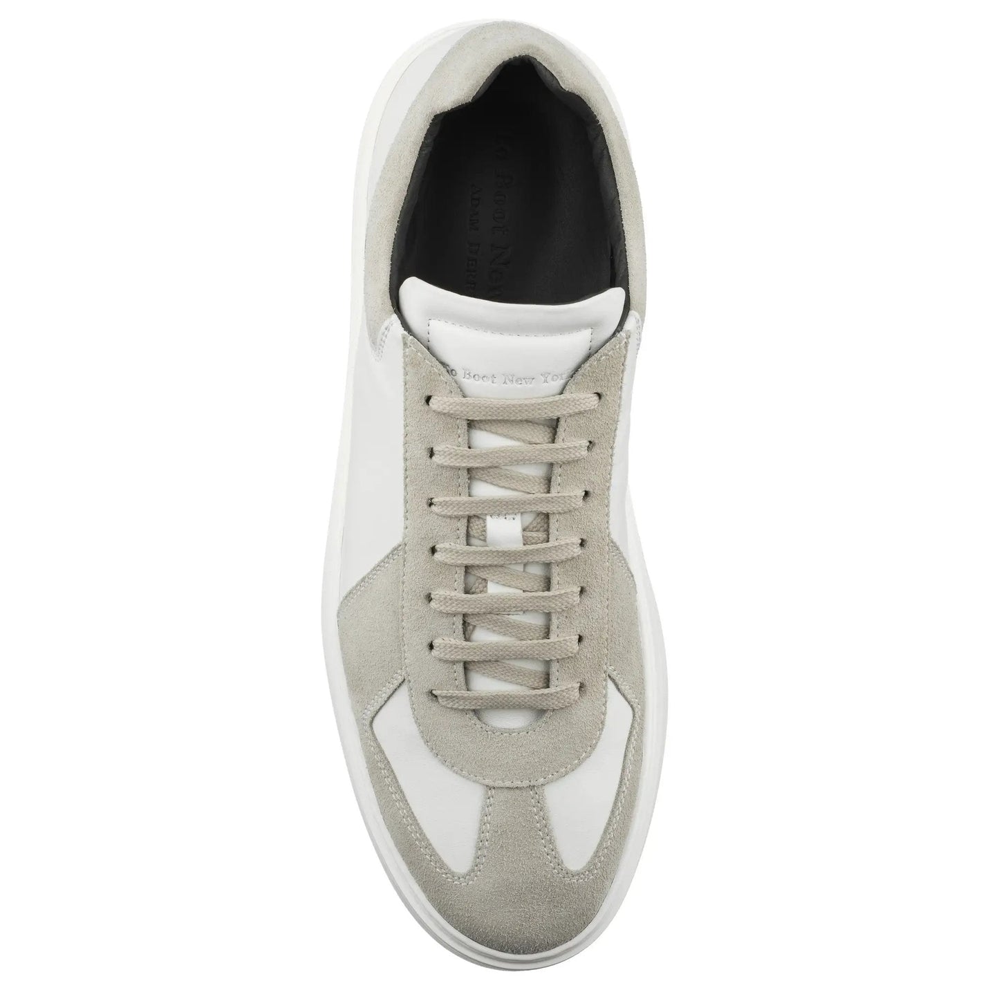 Oakmont White Leather & Suede Luxury Low-Top Sneakers - To Boot New York