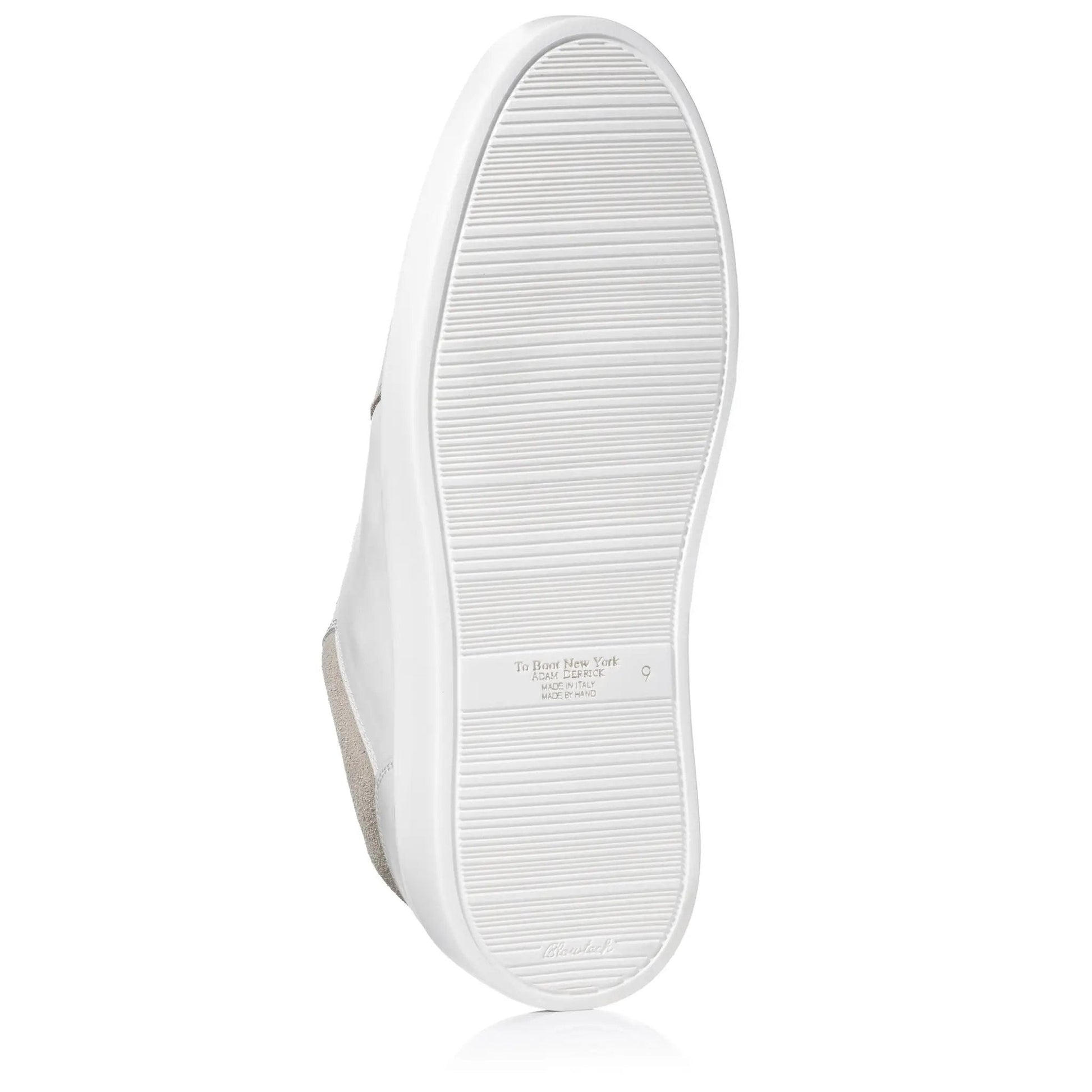 Oakmont White Leather & Suede Luxury Low-Top Sneakers - To Boot New York