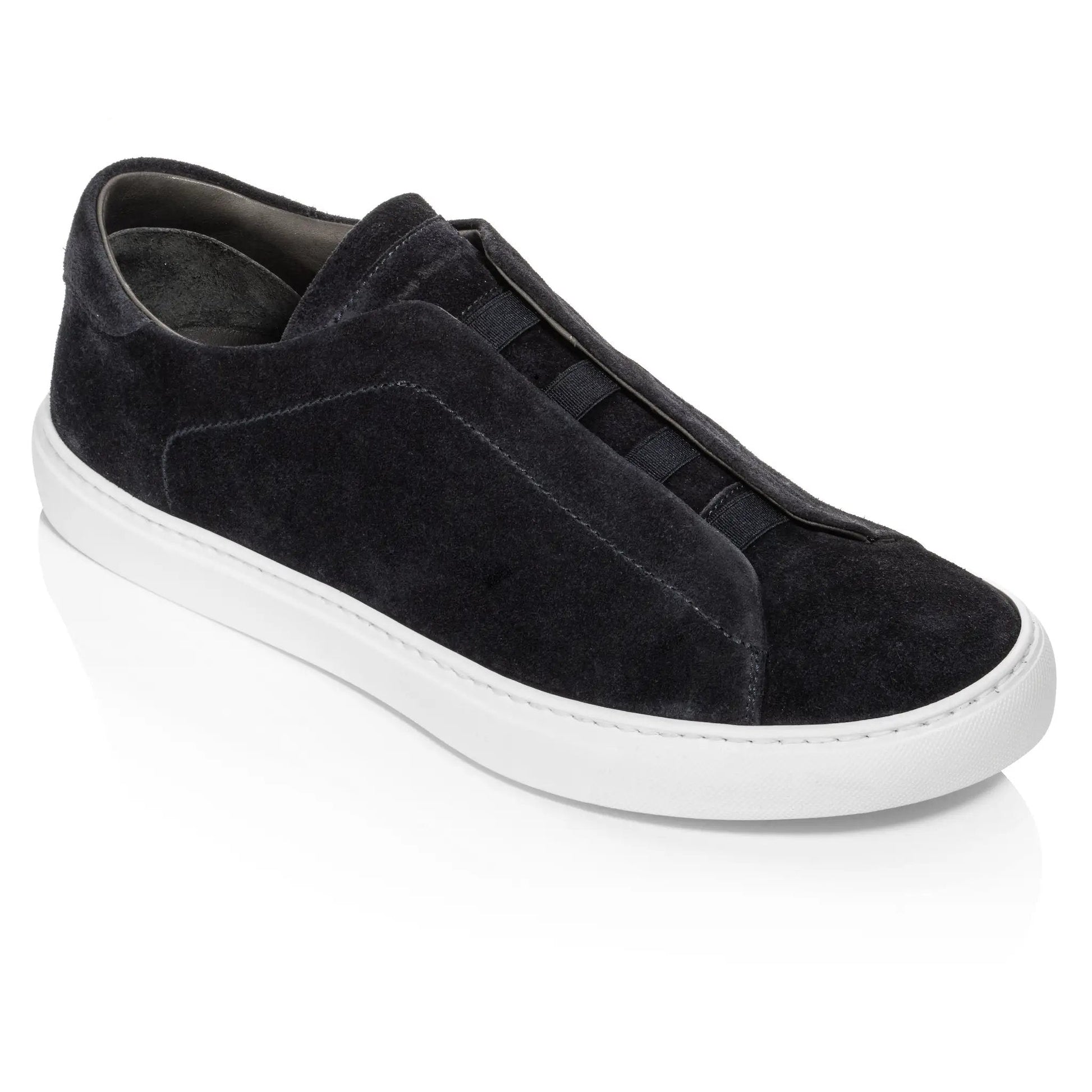 Stone Navy Suede Slip-On Sneaker - To Boot New York
