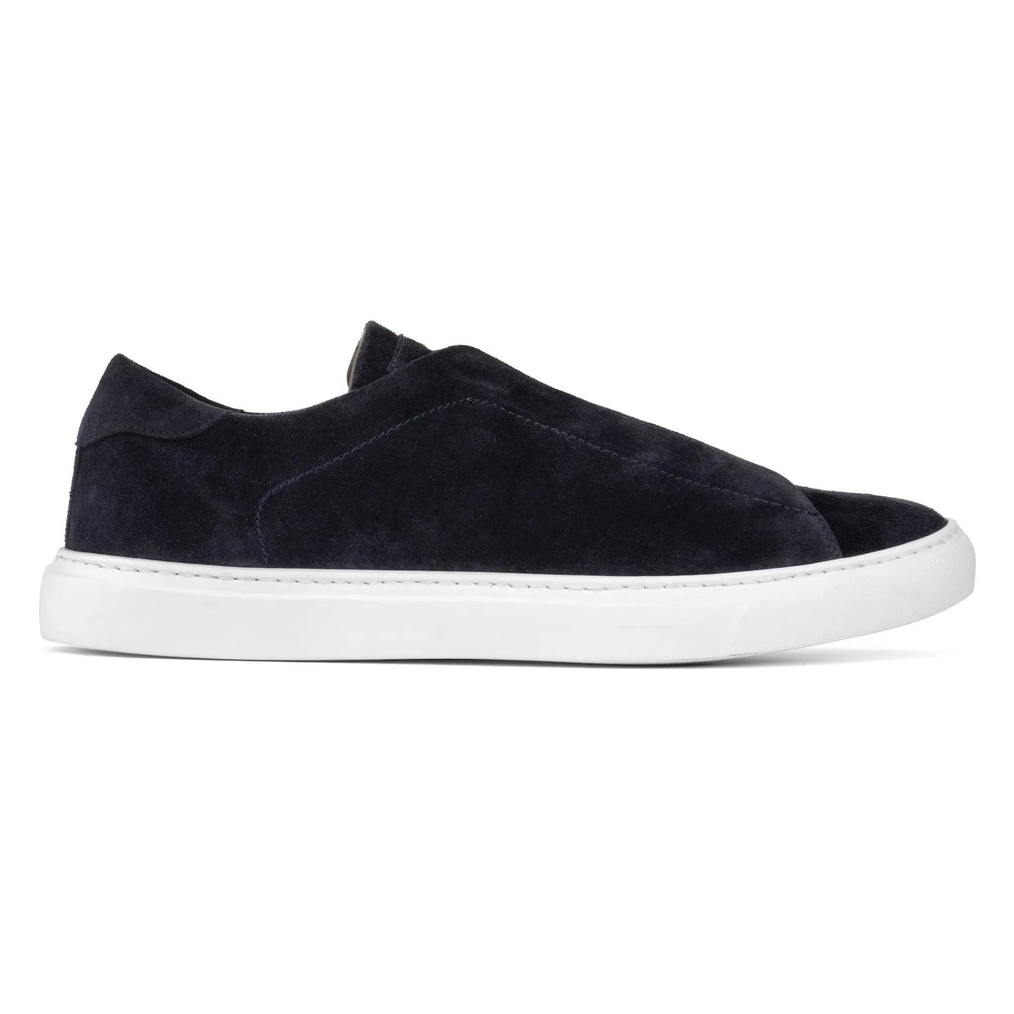 Stone Navy Suede Slip-On Sneaker - To Boot New York