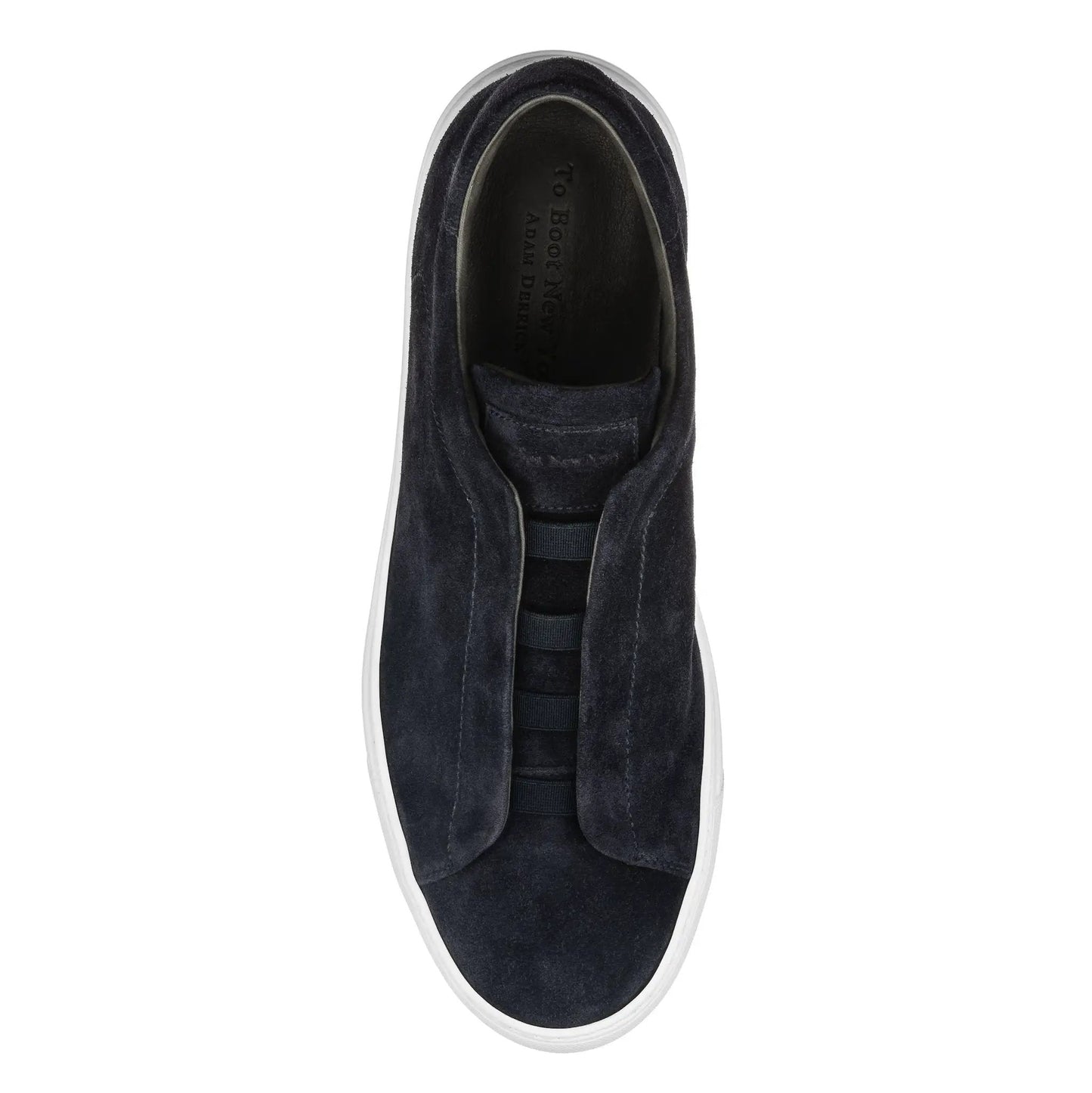 Stone Navy Suede Slip-On Sneaker - To Boot New York
