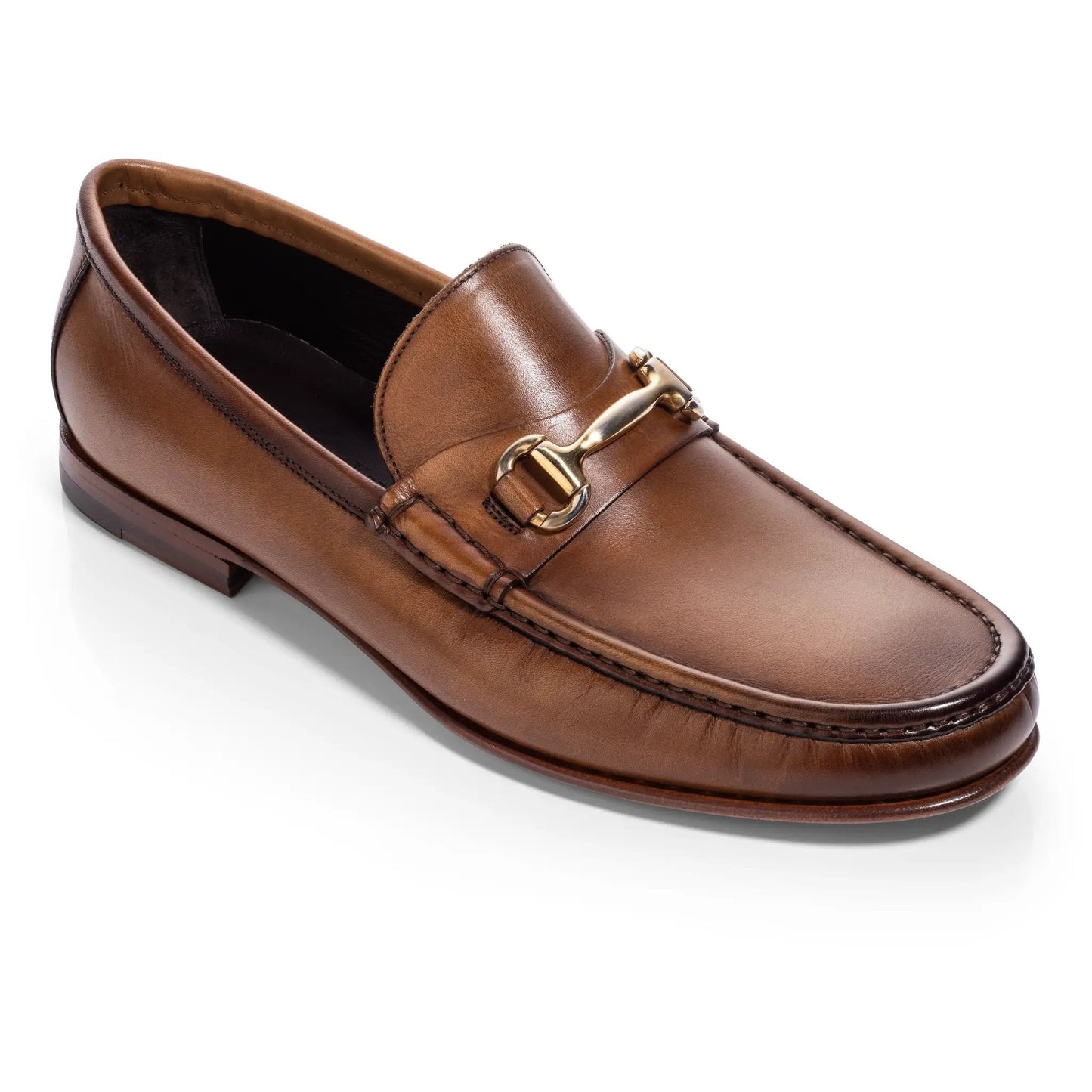 Watts Burnished Tan Leather Bit Loafer - To Boot New York