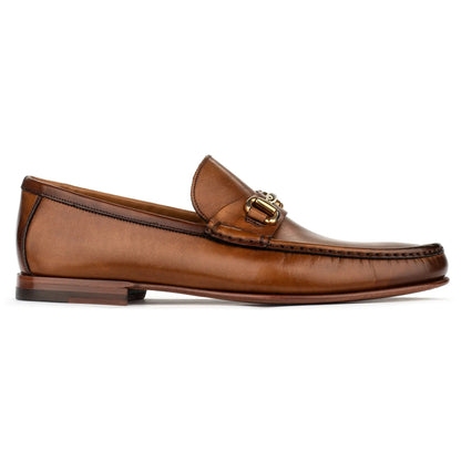 Watts Burnished Tan Leather Bit Loafer - To Boot New York