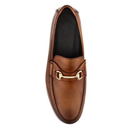 Watts Burnished Tan Leather Bit Loafer - To Boot New York