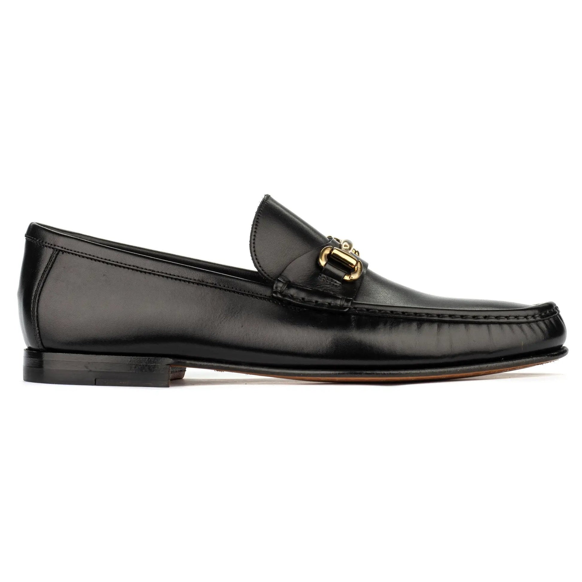 Watts Black Leather Bit Loafer - To Boot New York