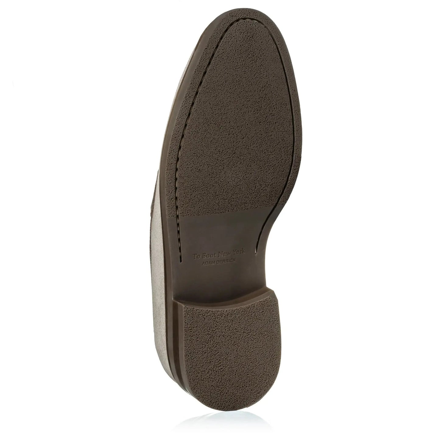 Le Grand Taupe Suede Penny Loafer with Aerograph Detail - To Boot New York