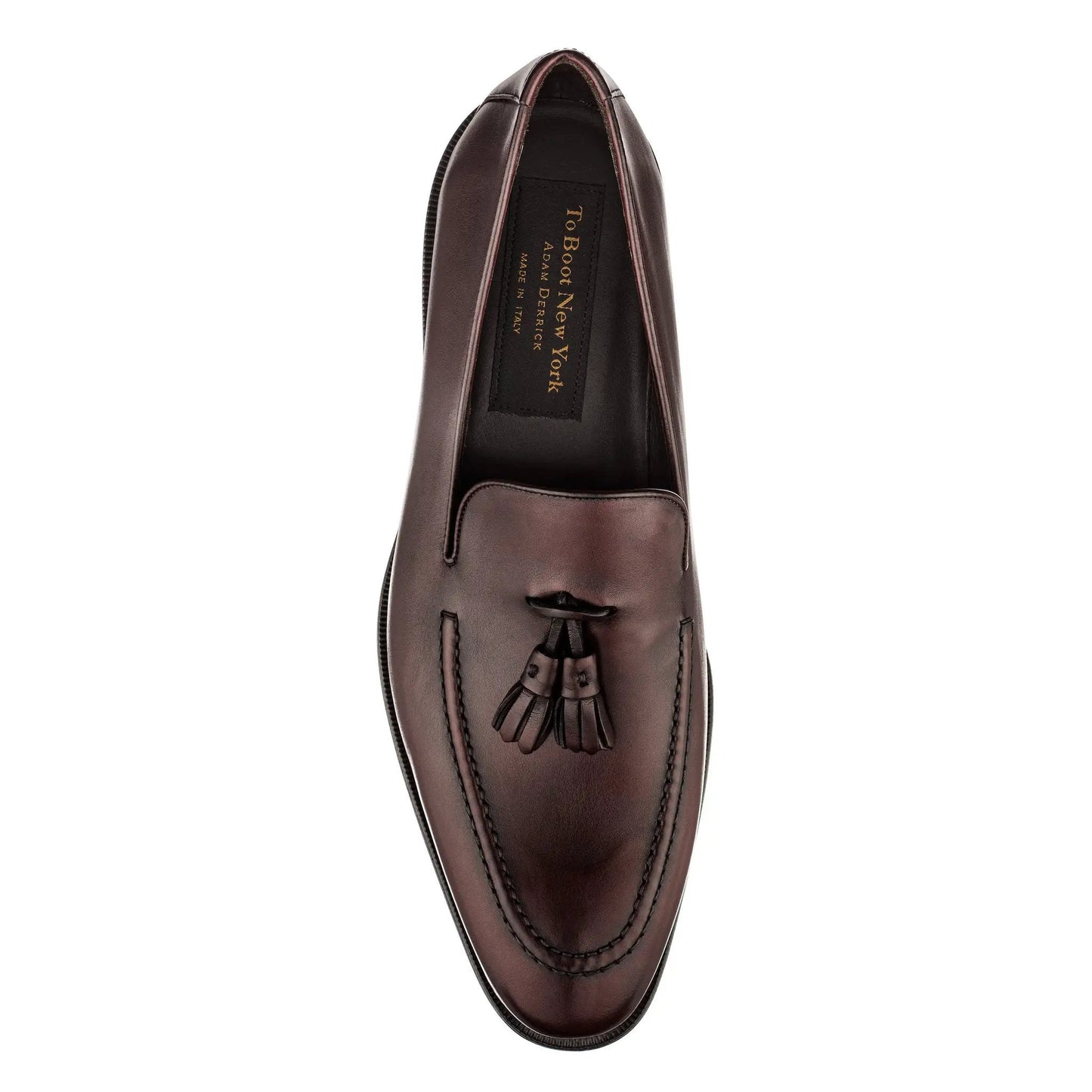 Maurizio Bordeaux Calf Tassel Loafer - To Boot New York