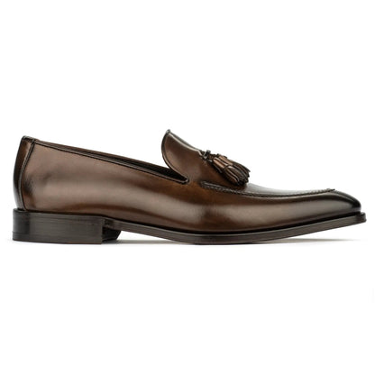 Maurizio Dark Brown Calf Tassel Loafer - To Boot New York