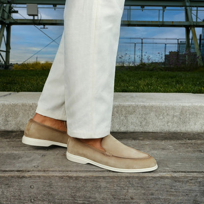 Montage Taupe Suede Slip-On Loafer - To Boot New York