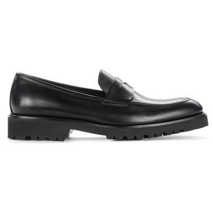 Nino Black Calf Lug Sole Penny Loafer - To Boot New York