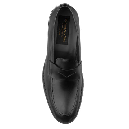Nino Black Calf Lug Sole Penny Loafer - To Boot New York